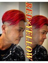 レジット メンズ ヘアサロン(LEGIT MEN's HAIR SALON)&nbsp;レッド&イエローカラー