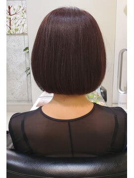 ヘアーデザイン ミヤビ 広尾(HAIR DESIGN MIYABI) 色味を楽しめる!ボルドーピンクの白髪染め