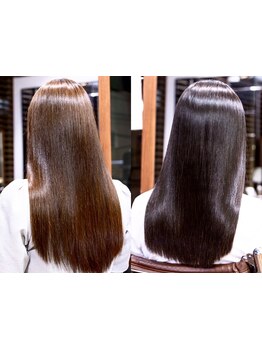 うねりやクセ、エイジングなどで広がりまとまらない髪に酸性ストレート!最高の水分保持力☆［口コミ4.8］