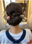 お祭りヘアー
