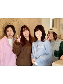 豊富な経験と技術を持った女性staffがお出迎え♪女性ならではの丁寧で細やかな接客と居心地の良さが◎