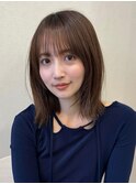 顔周りレイヤーカット/イメチェンヘアスタイル/外ハネボブ