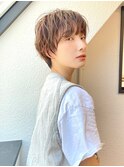 前髪長め大人小顔ショート30代40代50代　藤沢