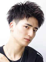 リップス 表参道店(LIPPS)&nbsp;アップバングショート【黒髪短髪ツーブロック刈り上げ】