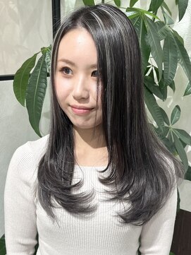 ベルヘアーデザイン 堺東(Belle hair Design) 韓国風顔周りレイヤーカットアディクシーカラー堺東20代30代40代