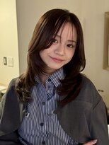 トリッカ 銀座(tricca)&nbsp;ロングレイヤー/暗髪/髪質改善