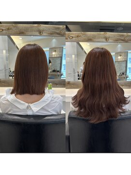 リゼル シブヤ(RISEL SHIBUYA) エクステ80本でボブから自然なロングヘアに!