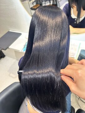 トーン(TONE) ダークネイビー/艶カラー/韓国/髪質改善