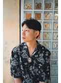 men'sナチュラルセンターパート
