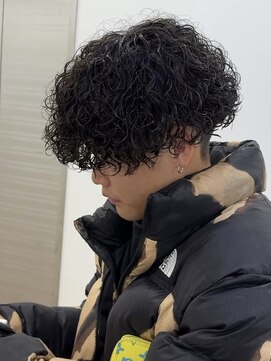 ビカム 名駅(become) 【プードルパーマ】刈り上げメンズマッシュ