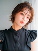 ショートボブにはパーマがカワイイ
