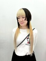 クク 渋谷(QUQU) ポイントブリーチ ボブ デザインカット ハイトーン