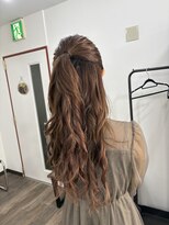 ヴィアン(Vian)&nbsp;ヘアセット　ハーフアップ　ウェーブ