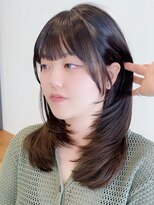 ビューエヒメ(VIEW EHIME)&nbsp;小顔黒髪レイヤーカット×アッシュカラー20代30代40代