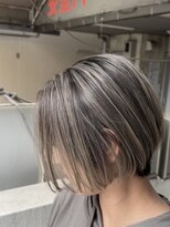 アンダーバーホワイト 広島 並木店(_WHITE)&nbsp;広島バレイヤージュ/ハイライト/ブリーチダブルカラー