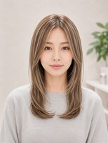 エイチエムヘアーホーム 池袋2号店(H M hair home)&nbsp;ハッシュレイヤー/ベージュ/韓国巻き/結べるレイヤーカット
