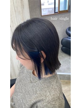 シングル 柏(Single)の写真/顔周りの似合わせカットで朝のお手入れが楽になる！ボリュームを抑えまとまる髪に☆