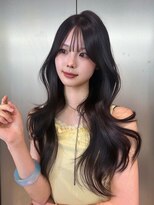 ロンドミラー 博多店(Lond Mirror)&nbsp;レイヤーカット/ハッシュカット/似合わせカット/ダークパープル
