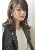 【adorable】くびれリバースカール×外ハネシースルー×ミディ
