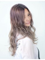 プログレスプラス グラデーショングレージュ無造作カール