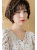 透け感グレージュくせ毛風ボブショートZ戸田公園30代40代50代