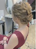 外国人風ルーズアップ　ヘアセット
