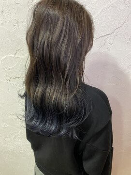 ルーツヘアーガーデン(Roots hair garden) グラデーションカラー×ネイビー×ブルー