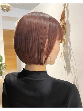ナダ プライベートヘアサロン(NADA private hair salon) 大人可愛いボブ　ミニボブ　ショートボブ　ピンクブラウン