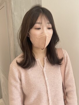 ヨーク(YOKE) 【 YOKE 】ミディアム小顔大人かわいい外ハネくびれ韓国