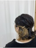 ヘアアレンジ×インナーカラー