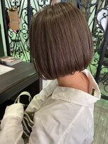 マイ ヘア デザイン 岡崎(MY hair design) 斜めバング/グレージュカラー/シルキーベージュ/岡崎