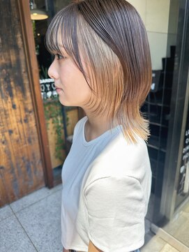 へアサロンアンドカフェガーデン(hair salon&cafe GARDEN) フェイスフレーミング/ダブルカラー/ミルクティーベージュ