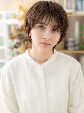 カバーヘア イヴ 戸頭店(COVER HAIR EVE) 外国人風バイカラーマッシュウルフショートh2戸頭20代30代40代!