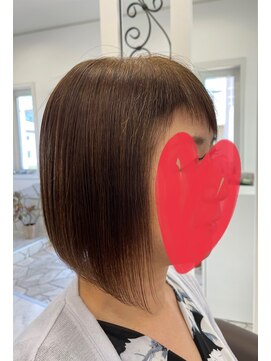 サロンドノア(Salon de NoA) ミディアムボブ×縮毛矯正