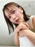 涼しげなフェイスラインと透明感のあるナチュラルハイライト