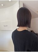 ぱつっとボブ/ピンクバイオレット