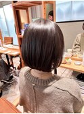 ◎セピアグレージュ×黄金バランスショートボブ◎