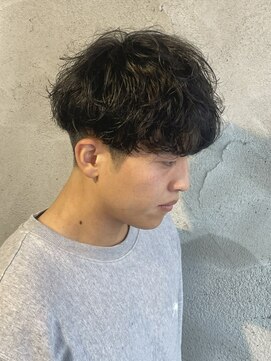 ニアウ 高崎店(Niau) メンズマッシュシャドウパーマ群馬高崎眉毛韓国