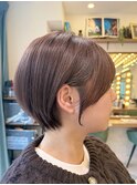 ウェーブミディアム似合わせカットメルティカラーショート/大宮