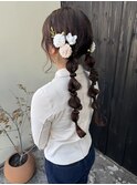ツイン編み下ろし