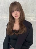 ★くびレイヤーロングエモージュイメチェンフルバングカット