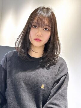 ヴィヴィー 福岡天神店(VIVIE) ワンカラーで出来る色素薄めカラー×縮毛矯正