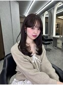 ミディアム韓国ヘア/レイヤーカット/顔周りカット