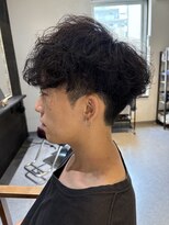 ロウ トウキョウ 八王子店(RAW TOKYO)&nbsp;シャドウパーマ　スパイキーショート　ホワイトメッシュ　八王子