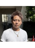ミルクティーベージュアップバング