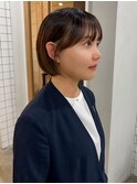 ショート伸ばしかけミニボブ
