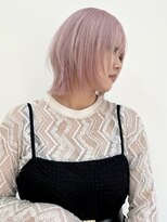 カシェル(cashel kishaba)&nbsp;ピンクラベンダー×外はねレイヤーボブ