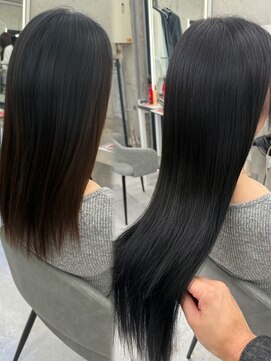 【ビフォあり】エクステ×黒髪ロング