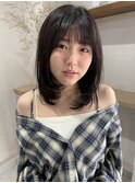 黒髪/クラゲヘアー/オリーブグレー/小顔/ココアベージュ/鹿島田