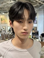 ノラ ヘアーサロン(NORA HAIR SALON)&nbsp;韓国マッシュ幅狭めセンターパートダウンパーマシャドウパーマ